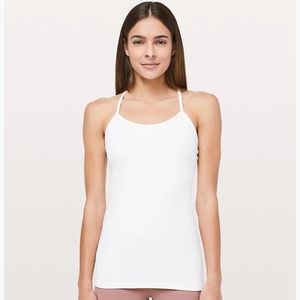 Lululemon Power Y Tank (white, size 4)